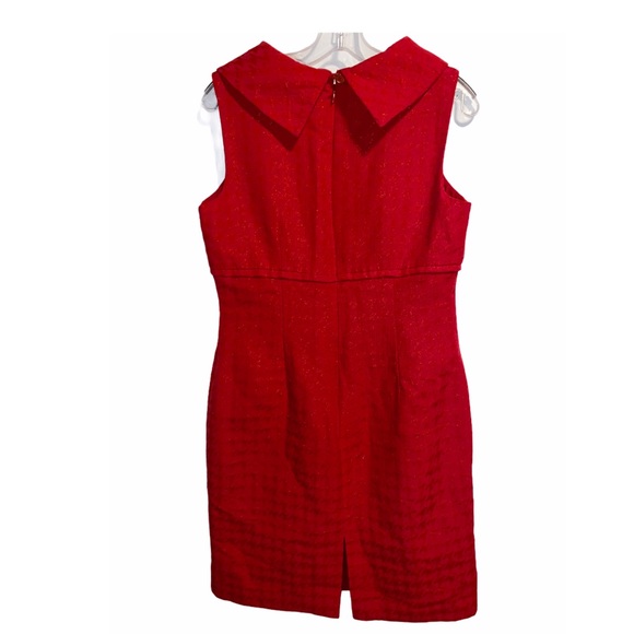 Liz Claiborne Red Shimmer Sleeveless Dress - Picture 2 of 3
